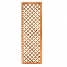 Trellis diagonaal hardhout met rechte lijst 180x60 cm